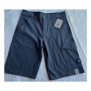 Vans Vanphibian shorts, Asphalt gray checker print, Youth 18